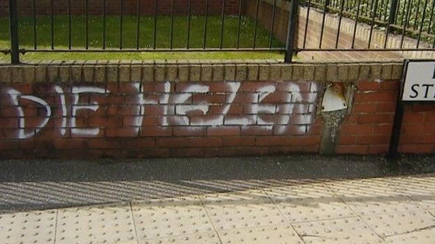 Graffiti close to Helen's street