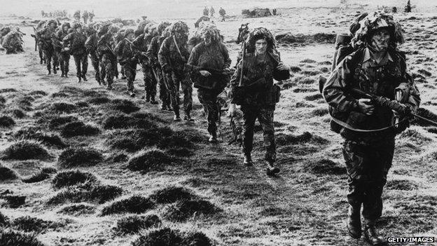 British forces in the Falklands