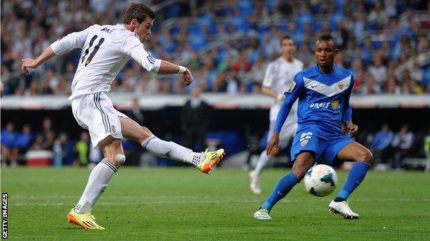 Real Madrid's Gareth Bale