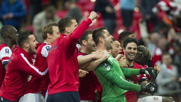 Arsenal celebrate