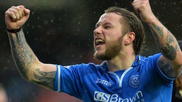 St Johnstone striker Stevie May