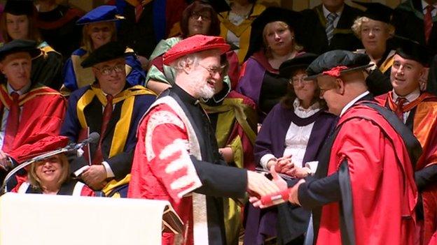 Rowan Williams and Warren Gatland