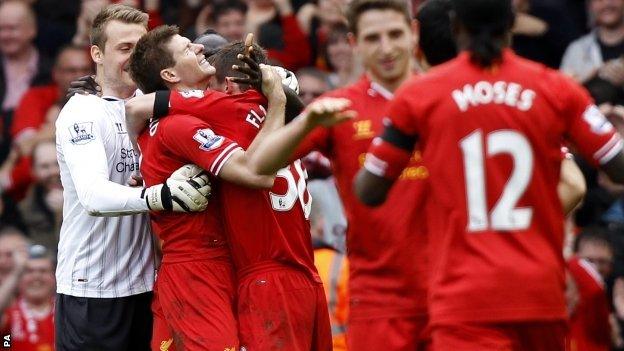 Steven Gerrard after Sunday's 3-2 win over Manchester City