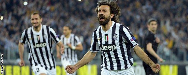 Andrea Pirlo celebrates