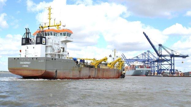 Port of Felixstowe dredging