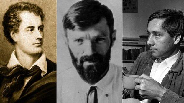 Lord Byron, DH Lawrence and Alan Sillitoe