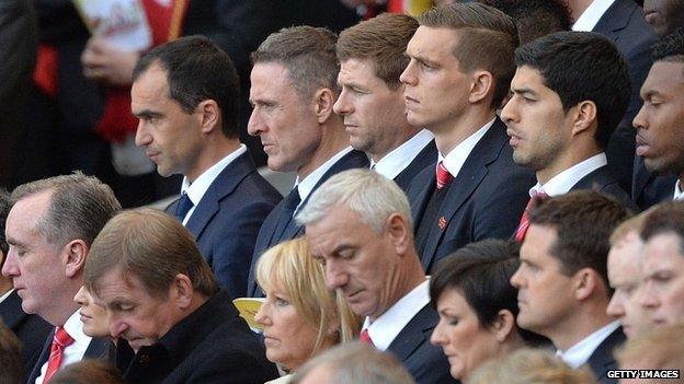 Roberto Martinez, Steven Gerrard, Daniel Agger, Luis Suarez, Daniel Sturridge, Kenny Dalglish, Ian Rush and others