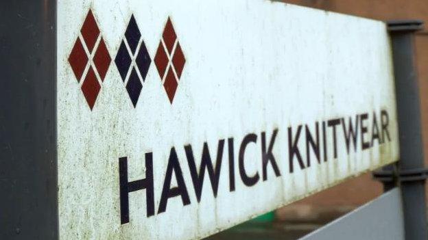 Hawick Knitwear sign