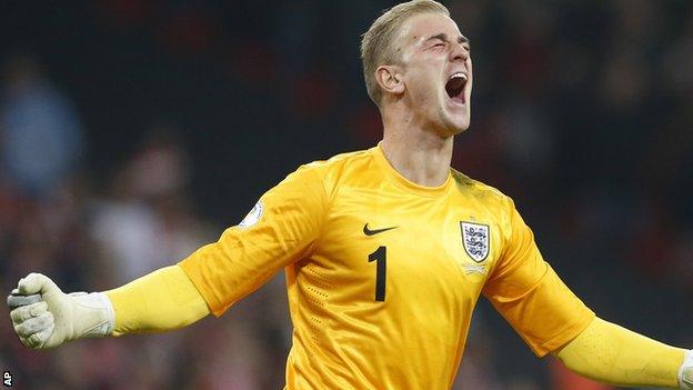 England and Manchester City goalkeeper Joe Hart