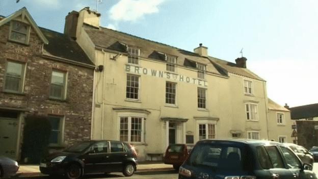 Browns Hotel in Laugharne, Carmarthenshire