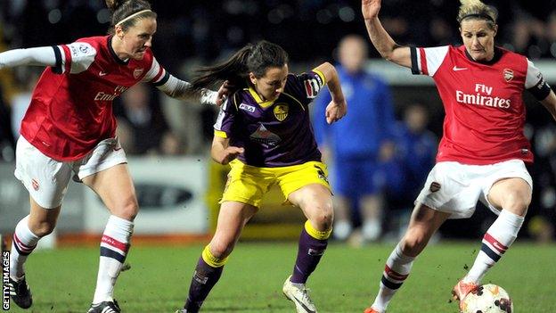 Reigning champions Arsenal Ladies vs Notts County