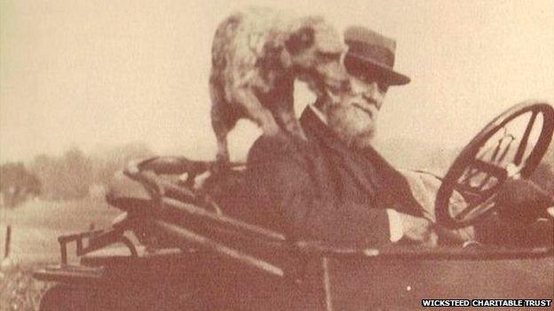 Charles Wicksteed and his dog