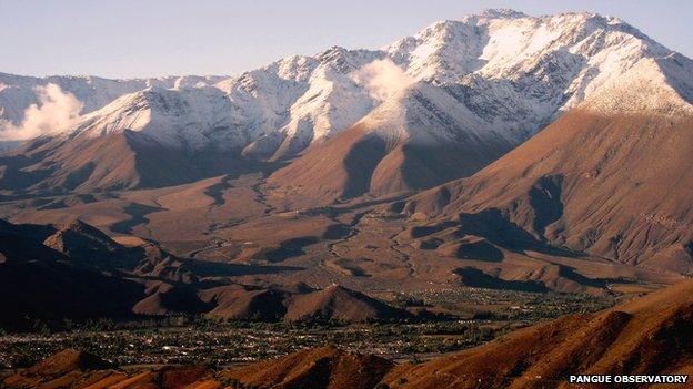 View of Elqui Valley from the Pangue Observatory