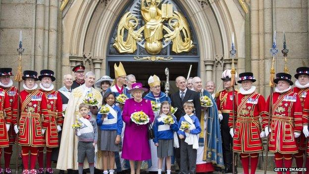 The service at Blackburn Cathedral