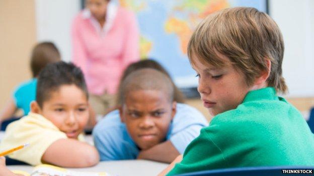 Bullied boy at school