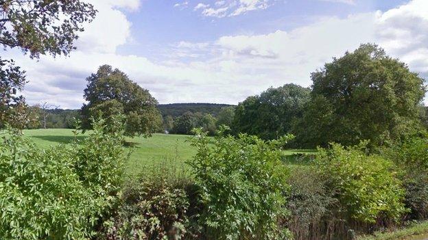 View across Moorgreen Reservoir and High Park Woods