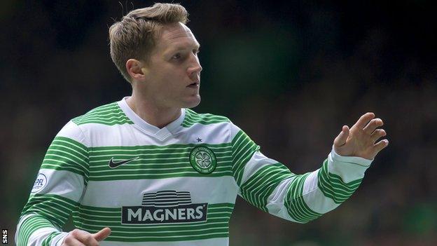 Celtic midfielder Kris Commons