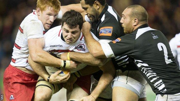 Edinburgh against Zebre