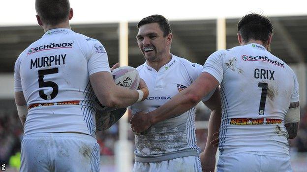 Huddersfield Giants celebrate