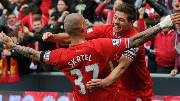 Liverpool celebrate victory