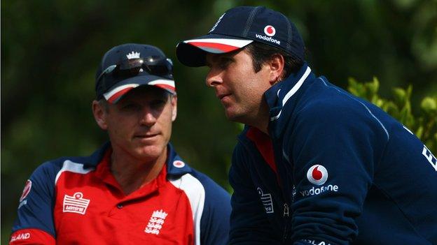 Michael Vaughan and Peter Moores