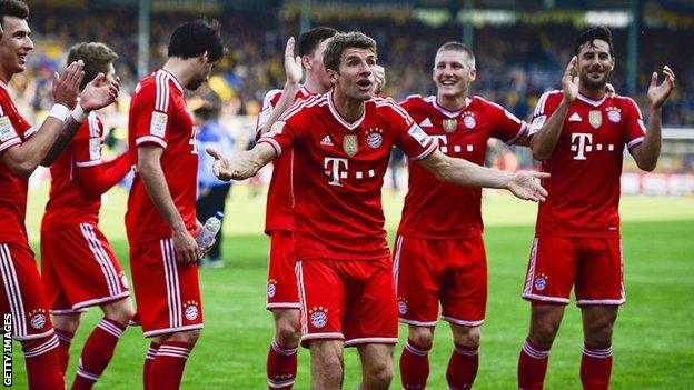 Bayern Munich celebrate