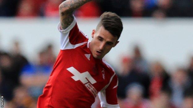 Nottingham Forest forward Matt Derbyshire