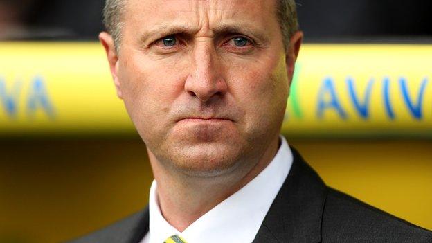 Norwich manager Neil Adams