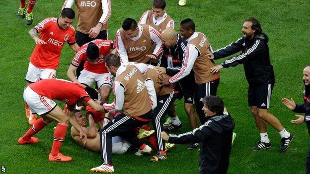 Benfica celebrate