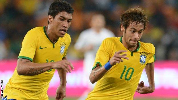 Paulinho and Neymar