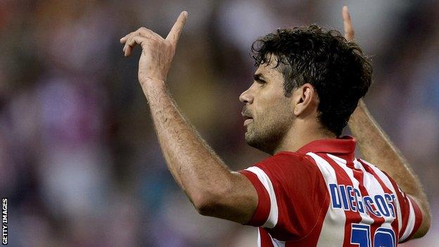 Atletico Madrid striker Diego Costa