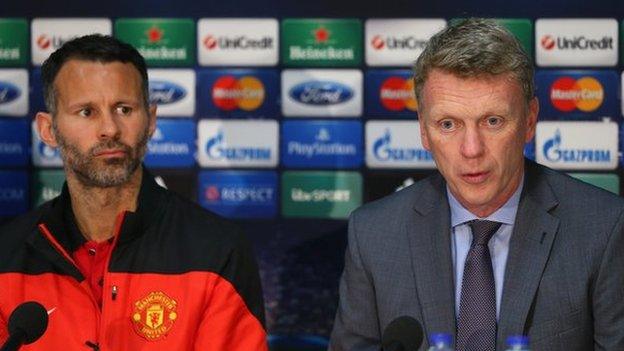 Ryan Giggs and David Moyes