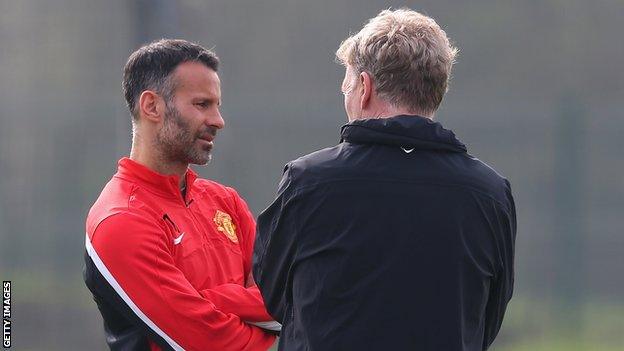 Ryan Giggs and David Moyes