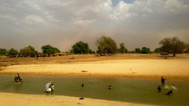 The river Komadougou Yobe