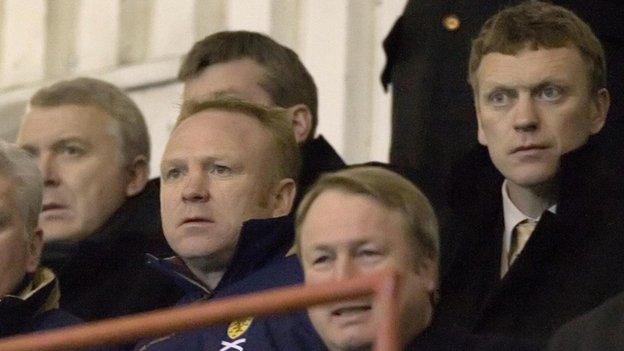 Alex McLeish and David Moyes