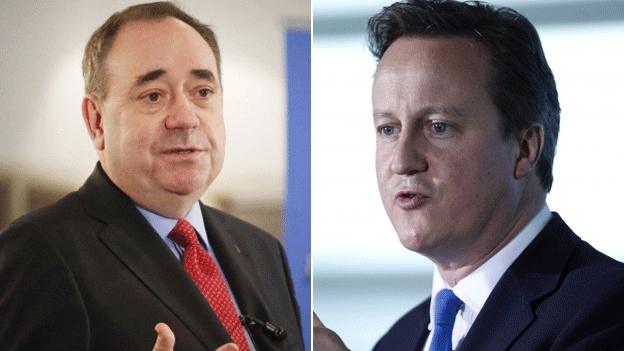 Alex Salmond and David Cameron