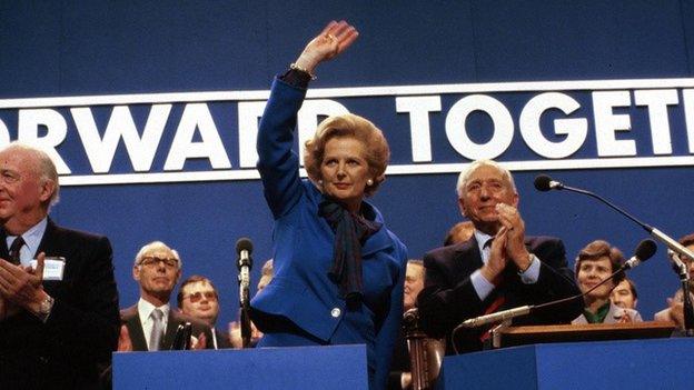 Margaret Thatcher in 1980