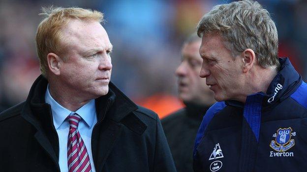 Alex McLeish and David Moyes