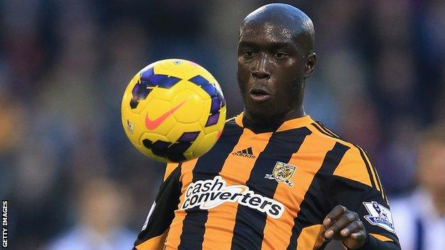 Hull City striker Yannick Sagbo