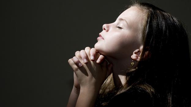 Girl praying