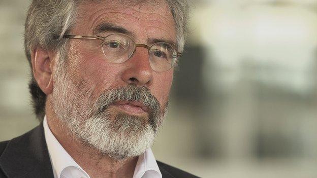 Sinn Féin president Gerry Adams