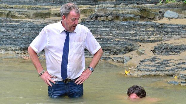 Jeremy Clarkson and Richard Hammond in the Top Gear Burma special