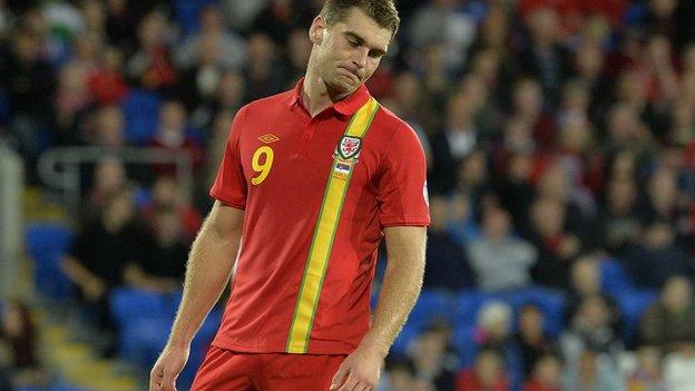Wales and Burnley striker Sam Vokes