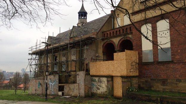 Windmill Hills former school and care home vandalised north wing