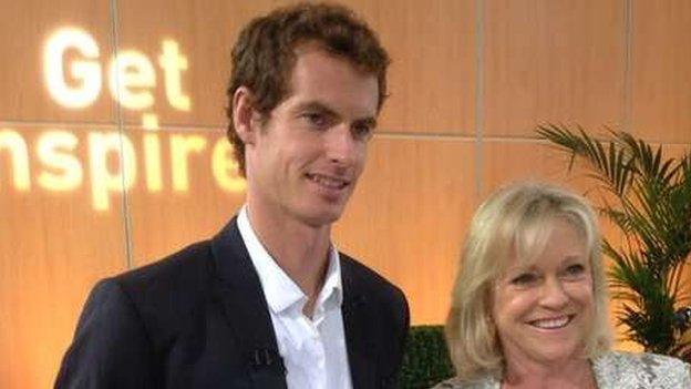 Andy Murray and Sue Barker