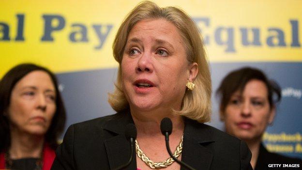 Senator Mary Landrieu speaks at a Washington, DC event on 1 April, 2014.