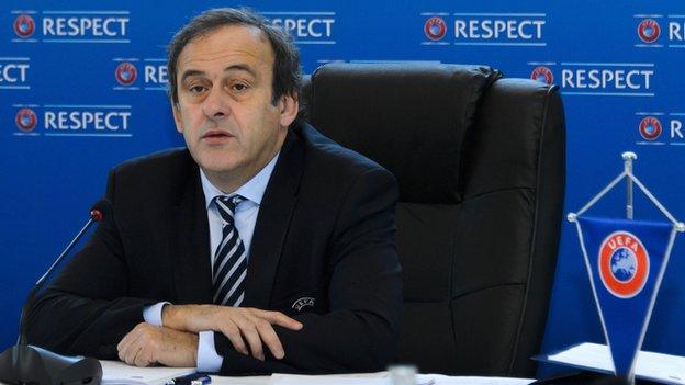 Uefa president Michel Platini