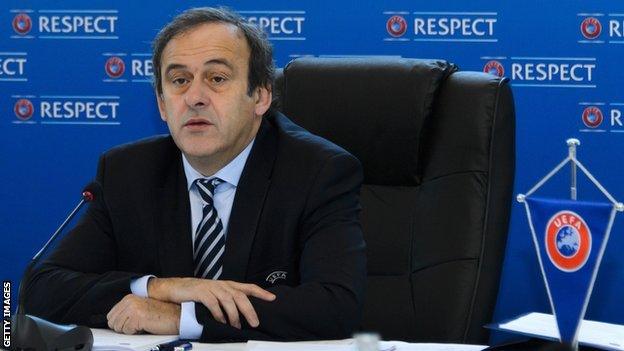 Uefa president Michel Platini