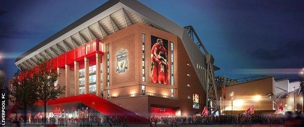 Anfield expansion plan artist's impression