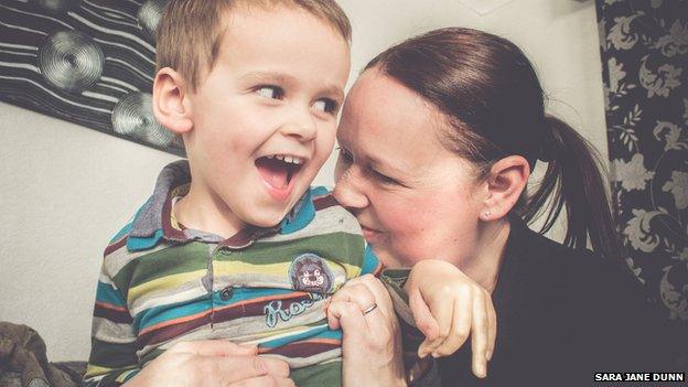 Lewis and mum